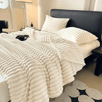 Nuvora™ – Manta Trançada Premium Ultra Macia - Toque Aveludado - Design Sofisticado + 2 Fronhas