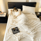 Nuvora™ – Manta Trançada Premium Ultra Macia - Toque Aveludado - Design Sofisticado + 2 Fronhas