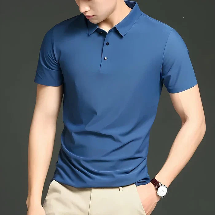 [PAGUE 2 LEVE 4] Camisas Sociais de Seda Gelo Mercure + BRINDES: 3 Bermudas, Relógio e Óculos