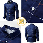 [PAGUE 3 LEVE 4] Camisa Manga Longa Casual Luthier em Seda Gelo e Poliéster