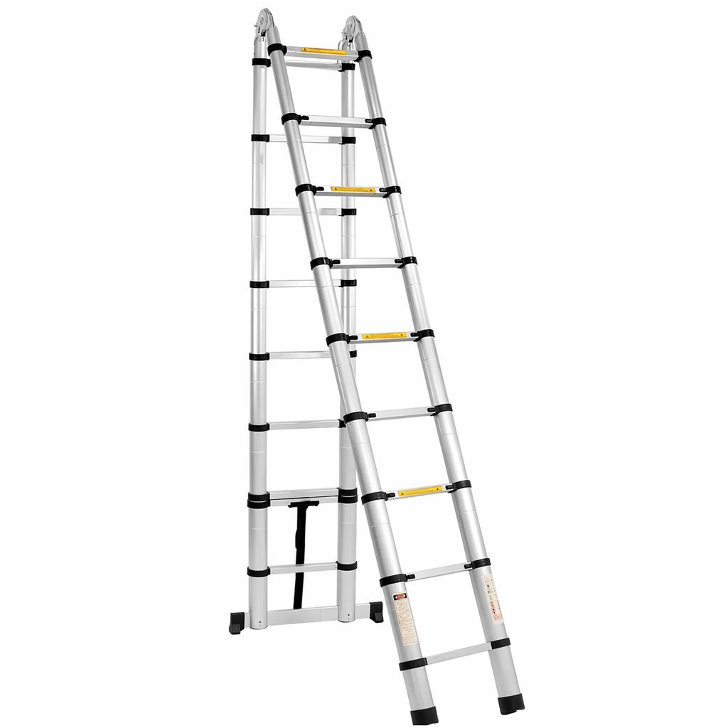 Escada Telescópica TNT Aço Inox, Fácil de Guardar, Portátil, Extensível