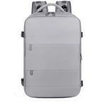 Mochila Para Viagem Multifuncional Expansível e Tecnológica + BRINDE: Adaptador de Tomada Universal