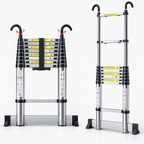 Escada Telescópica TNT Aço Inox, Fácil de Guardar, Portátil, Extensível