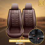 Kit Capa Para Banco de Carro em Couro Legítimo Universal Decision + BRINDES: Tapetes Automotivos
