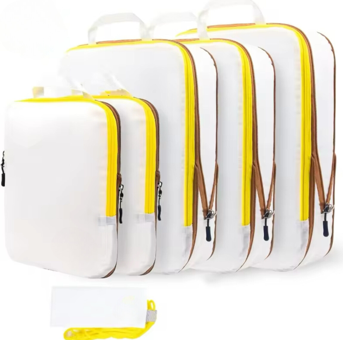 Kit de bolsas organizadoras de compressão ultraleves para malas de viagem