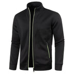 Casaco Masculino De Frio Com Zíper E Gola Em Pé - Promoção de Inverno 2025