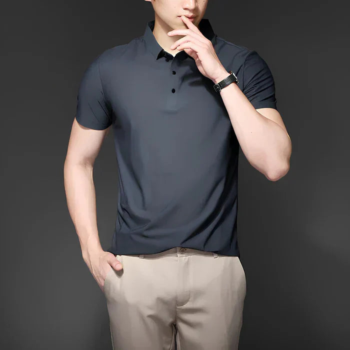 [PAGUE 2 LEVE 4] Camisas Sociais de Seda Gelo Mercure + BRINDES: 3 Bermudas, Relógio e Óculos