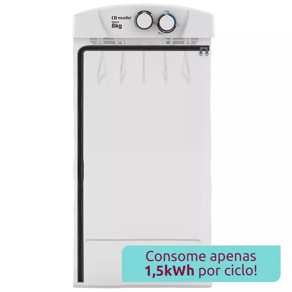 Secadora de Roupa 8 kg com timer ar quente e frio + Omo Lava Roupas de Brinde