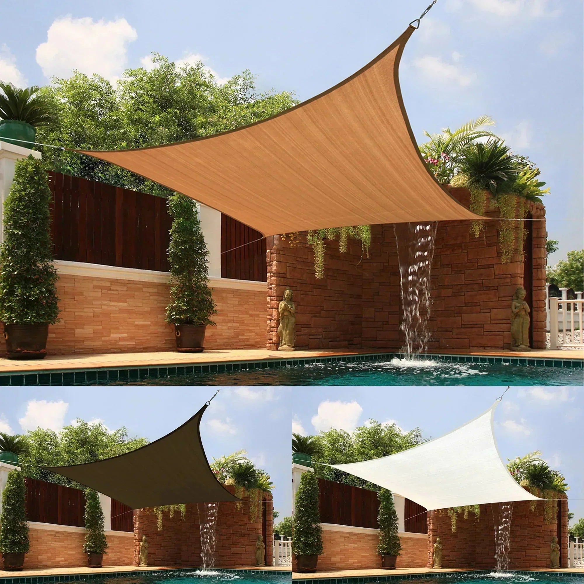 Toldo Portátil Impermeável + Kit de Cordas Trilhus